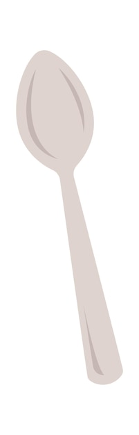 Vector minimalistic kitchen spoon flat icon