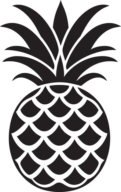 Minimalistic Pineapple Badge Stylish Pineapple Symbolism