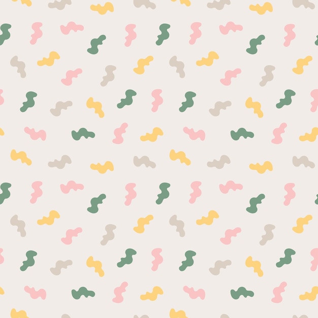 Minimalistic seamless pattern Simple organic shape