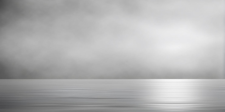 Vector minimalistic seascape gloomy sky natural background