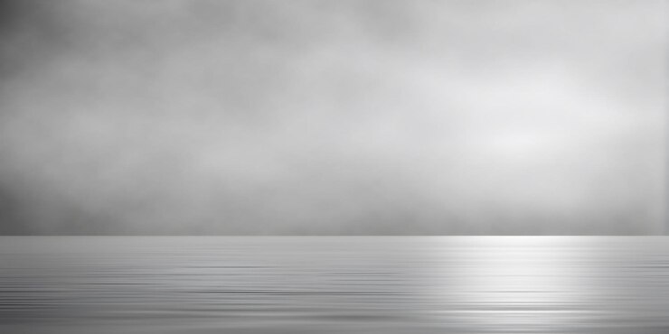 Vector minimalistic seascape gloomy sky natural background