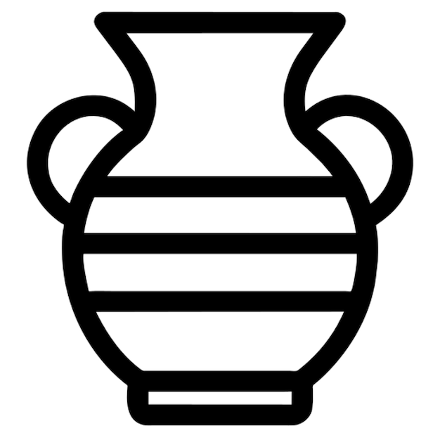 Minimalistic vase icon icon