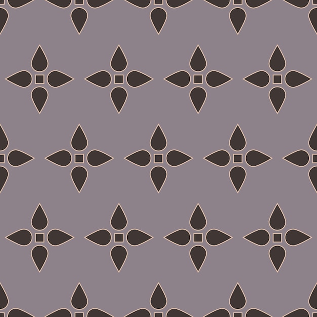 ベクトル ミニマルなヴィンテージの幾何学的なシームレス パターン