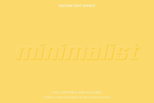 Minimalistisch 3D-bewerkbaar teksteffect in neomorfe neomophisme-reliëfstijl