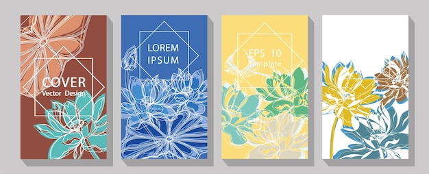 Minimalistisch botanisch valentijnskaartsjabloonontwerp