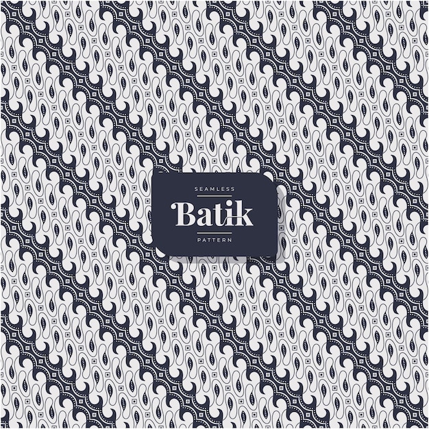 Vector minimalistisch elegant batik kunst naadloos patroon