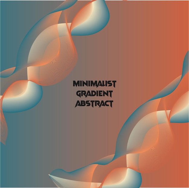 Minimalistisch gradiënt Abstract achtergrondvectorontwerp