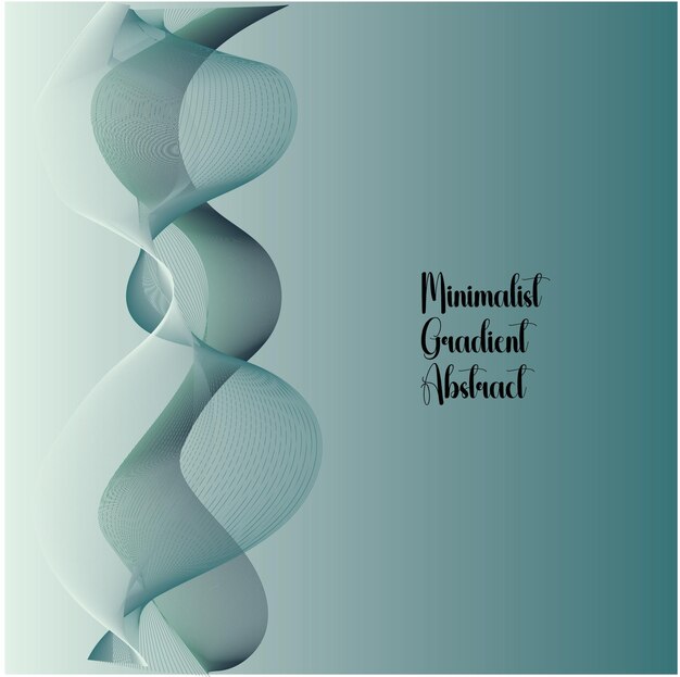 Minimalistisch gradiënt Abstract achtergrondvectorontwerp