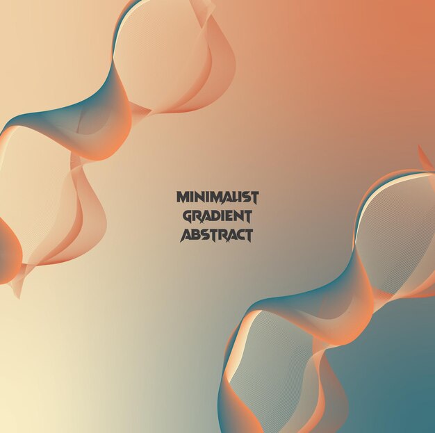 Minimalistisch gradiënt Abstract achtergrondvectorontwerp