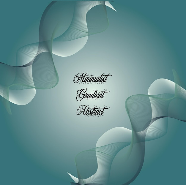 Minimalistisch gradiënt Abstract achtergrondvectorontwerp