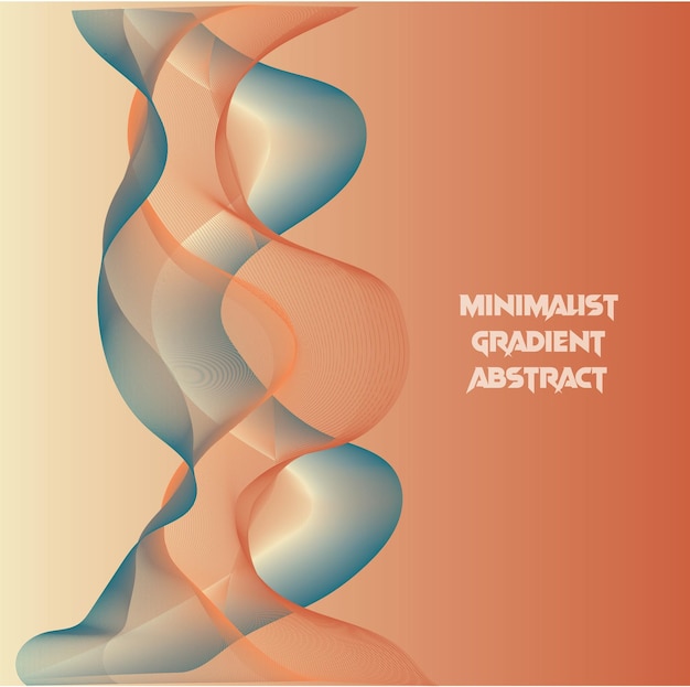 Minimalistisch gradiënt Abstract achtergrondvectorontwerp