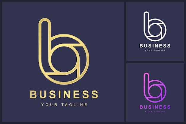 Minimalistisch Letter B logo sjabloonontwerp