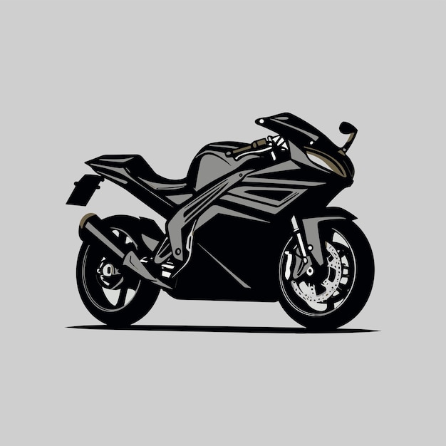 Vector minimalistisch logo voor een motorfietsvector