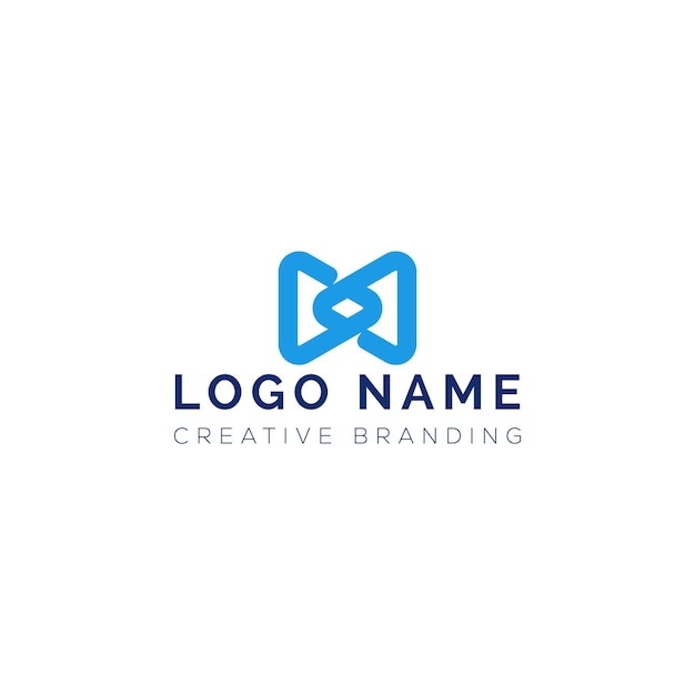 Minimalistisch M-logo voor branding en identiteit