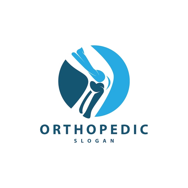 Minimalistisch ontwerp van een sjabloon voor de illustratie van een botgezondheidslogo