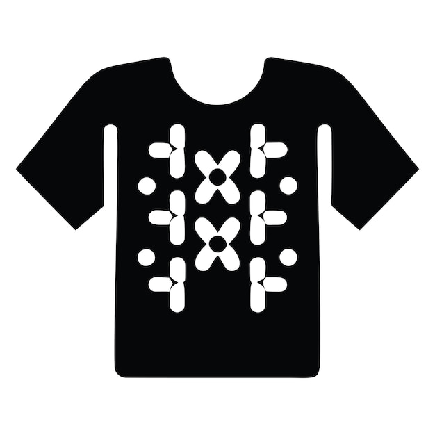 Minimalistisch Shirt Pictogram Pictogram Stijl Vector Afbeelding