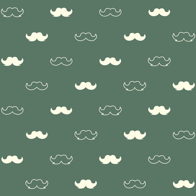 Minimalistisch snorvector naadloos patroon