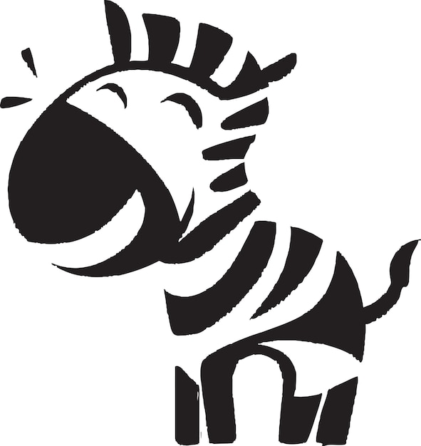 Minimalistisch zebra-logo voor een wildfotografiebedrijf