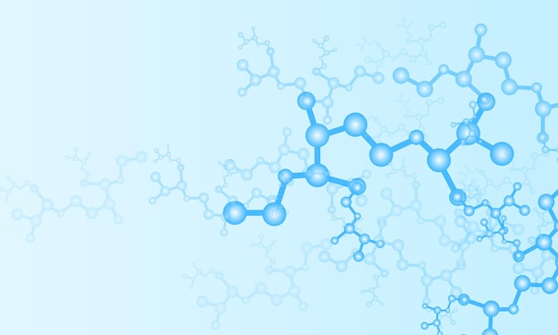 minimalistische abstracte vloeibare bubbels moleculen antioxidant vectorillustratie