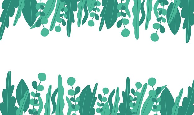 Minimalistische bannersjabloon met botanische elementen