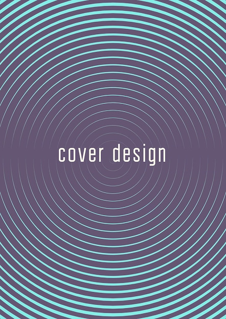 Minimalistische cover sjabloon set met gradiënten