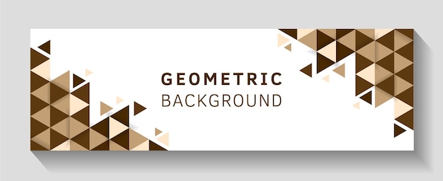 Minimalistische driehoek geometrische abstracte combinatie achtergrond.