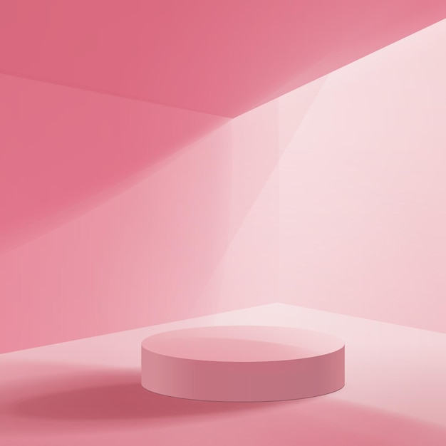 Minimalistische interieur roze kamer