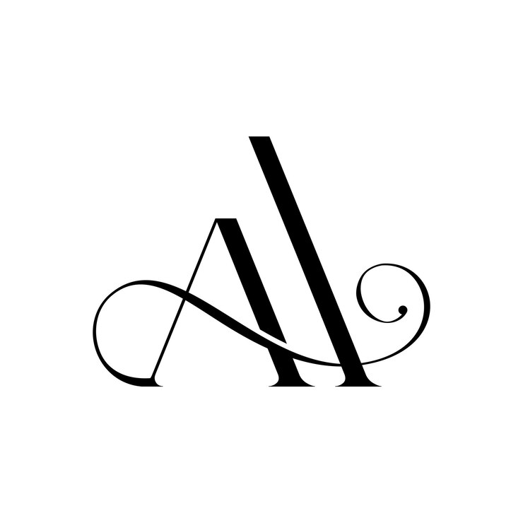 Minimalistische letter A logo ontwerp sjabloon
