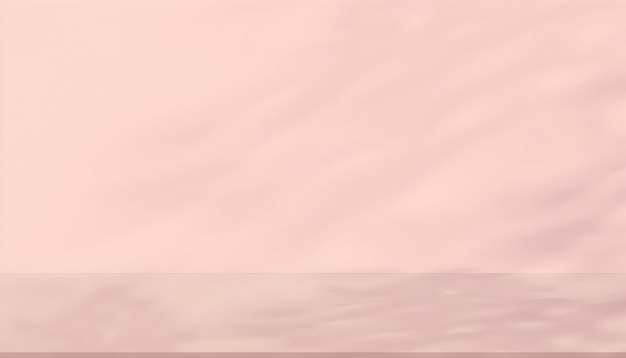 Minimalistische roze studio met schaduwen