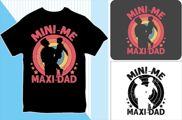 Vector minime maxidad t-shirt ontwerp vector illustratie