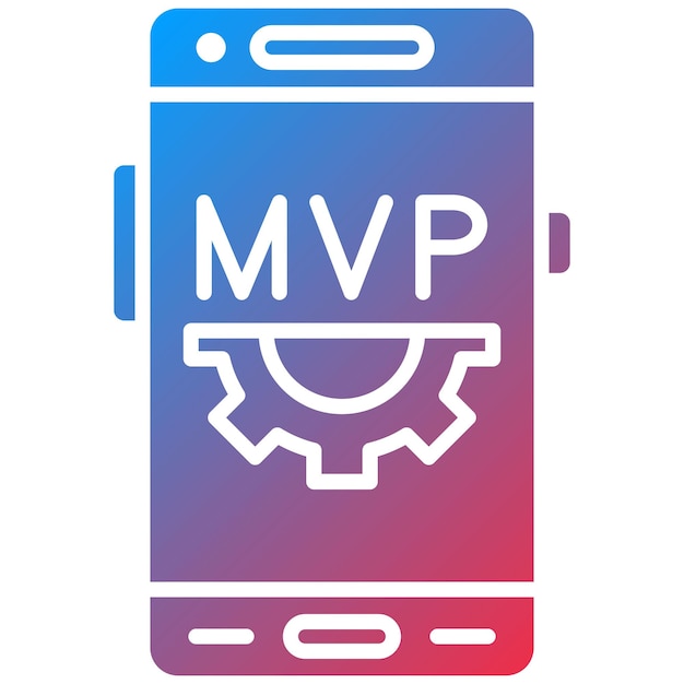 minimum viable product icon vector image can be used for mobile app development