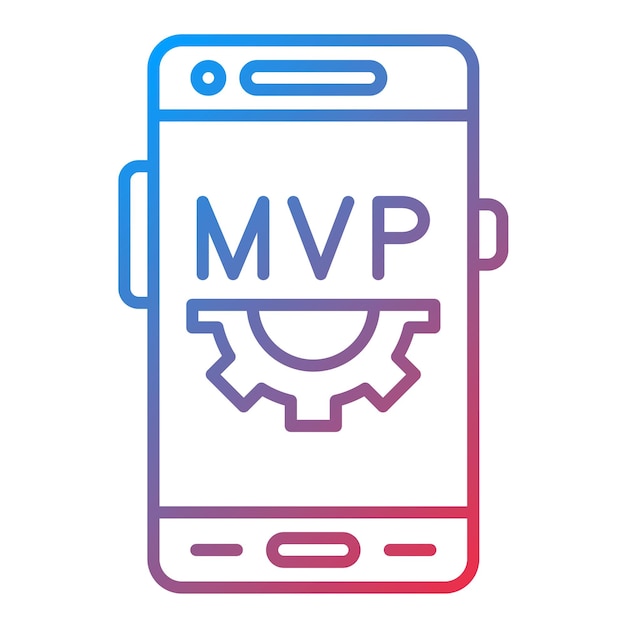 minimum viable product icon vector image can be used for mobile app development
