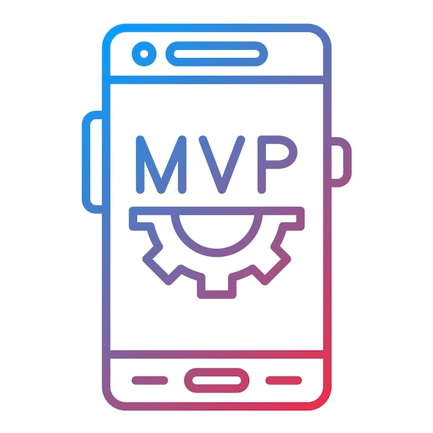 Minimum viable product icon vector image can be used for mobile app development