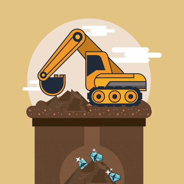 mining hydraulic excavator