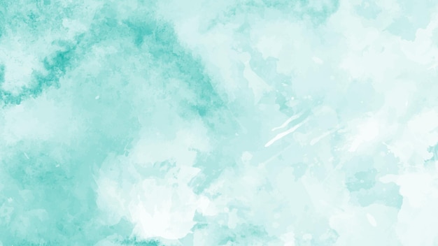 Vector mint abstract watercolor texture background green watercolour brush splash pattern