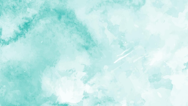 Vector mint abstracte aquarel textuur achtergrond groene aquarel splash penseelpatroon