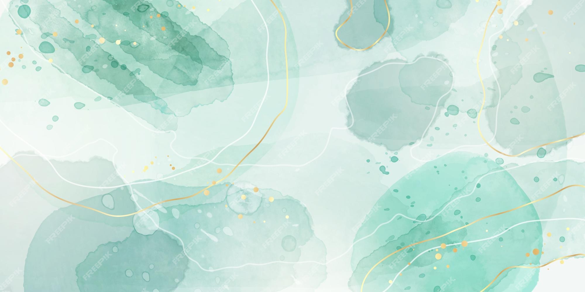 Premium Vector | Mint green and pastel emerald liquid marble ...