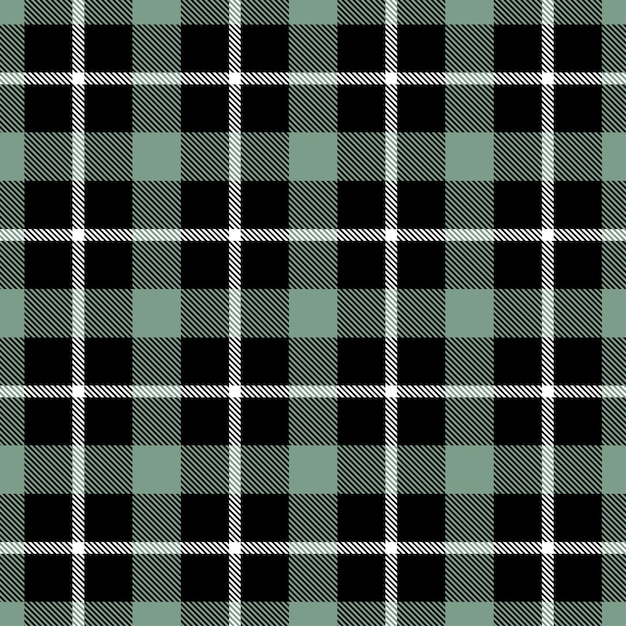 Mint green tartan vector seamless pattern