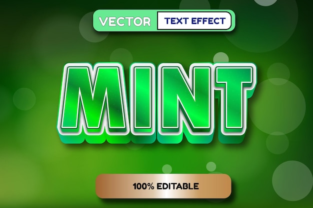 mint text style effect