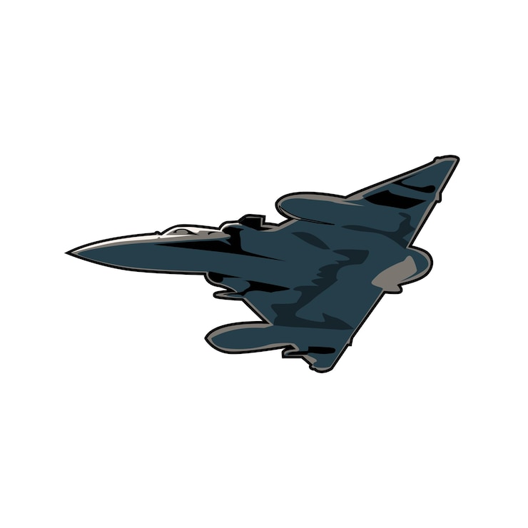 Вектор иллюстрация истребителя mirage 2000