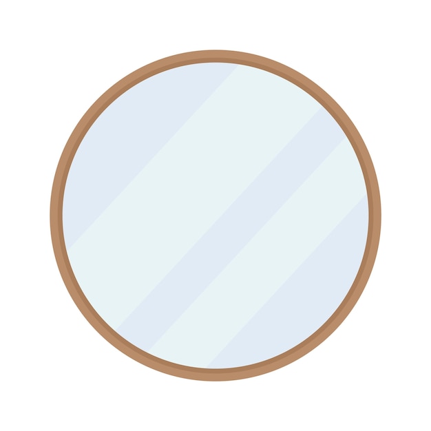 Vettore specchio bagno interno icona illustrazione vettoriale