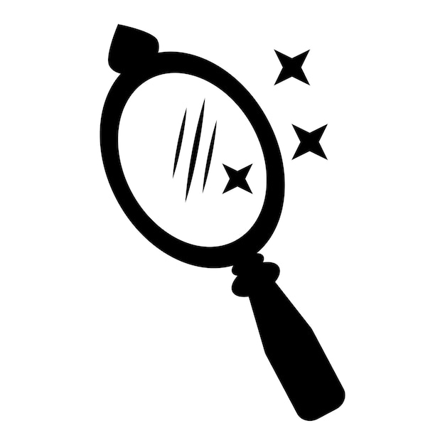 Mirror icon logo vector design template