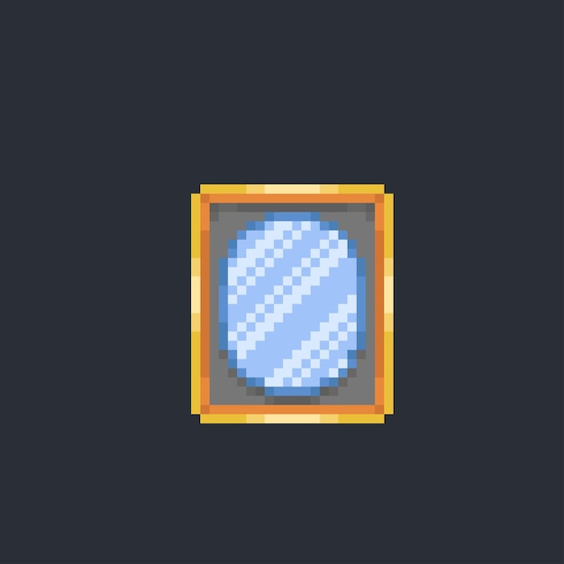 mirror in pixel art style