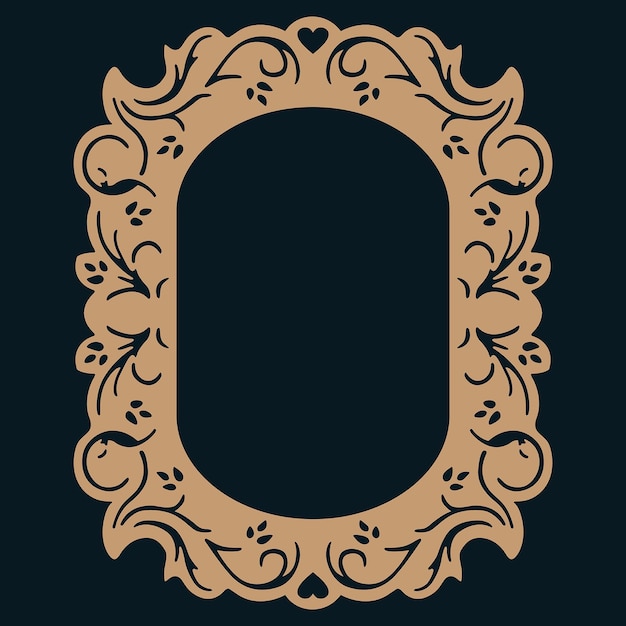 Mirrors Design laser cutting Vector