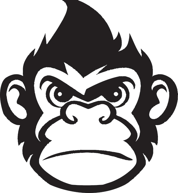 Mischievous Moments Playful Icon Elements for Monkey Logos