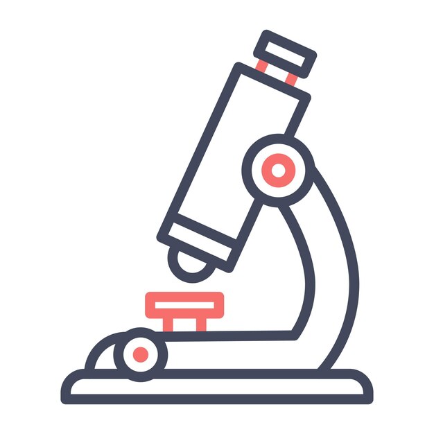 Микроскоп Векторный стиль иллюстрации