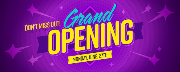 Don't miss grand opening event advertisement