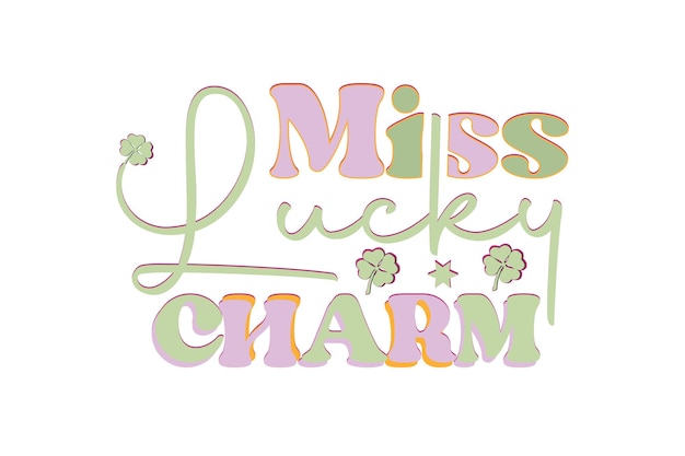 miss lucky charm retro t-shirt