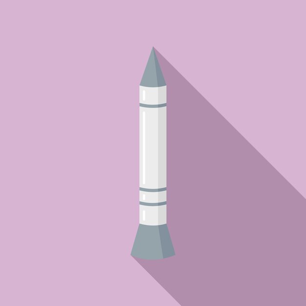 Vector missile combat icon flat illustration of missile combat vector icon for web design