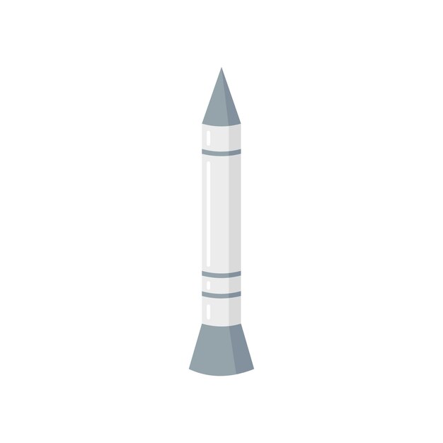 Vector missile combat icon flat illustration of missile combat vector icon for web design